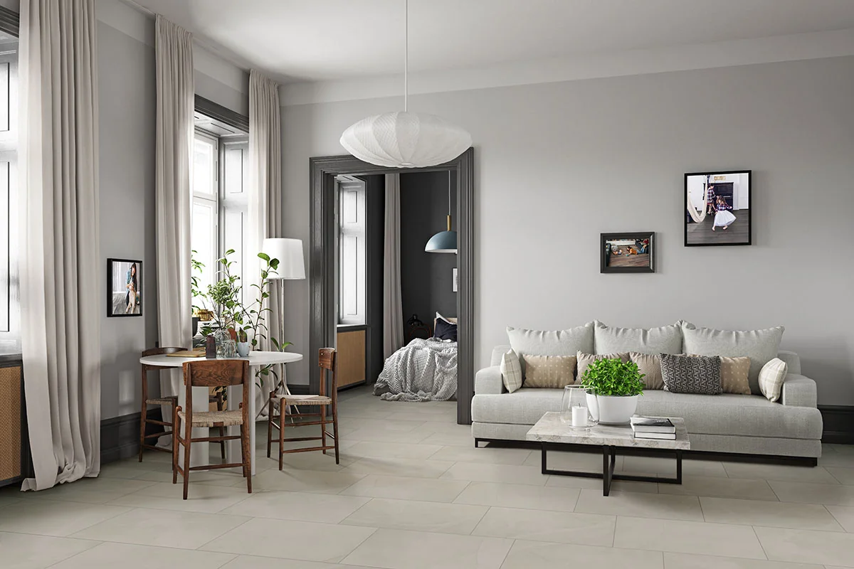 Sande Ivory 12x24 Matte Porcelain Tile