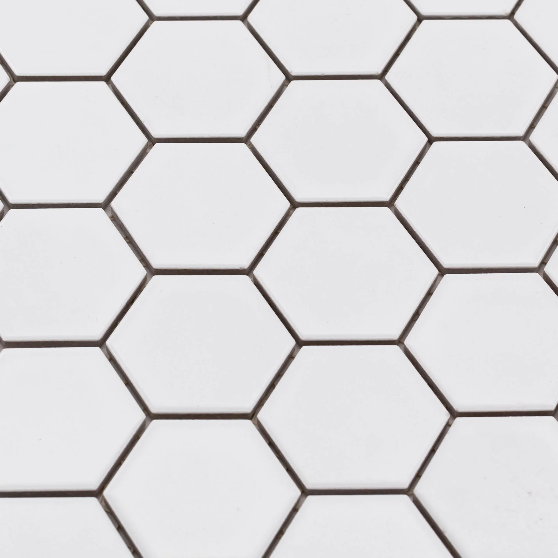 Square White 2x2 Matte Porcelain Mosaic