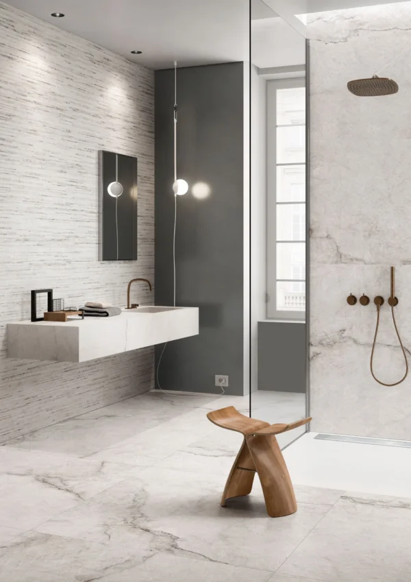 Tele Di Marmo Reloaded Quarzo 24x48 Matte Marble Look Porcelain Tile