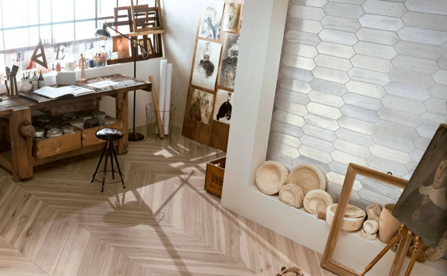 Tissue Azul 3x11 Porcelain Tile