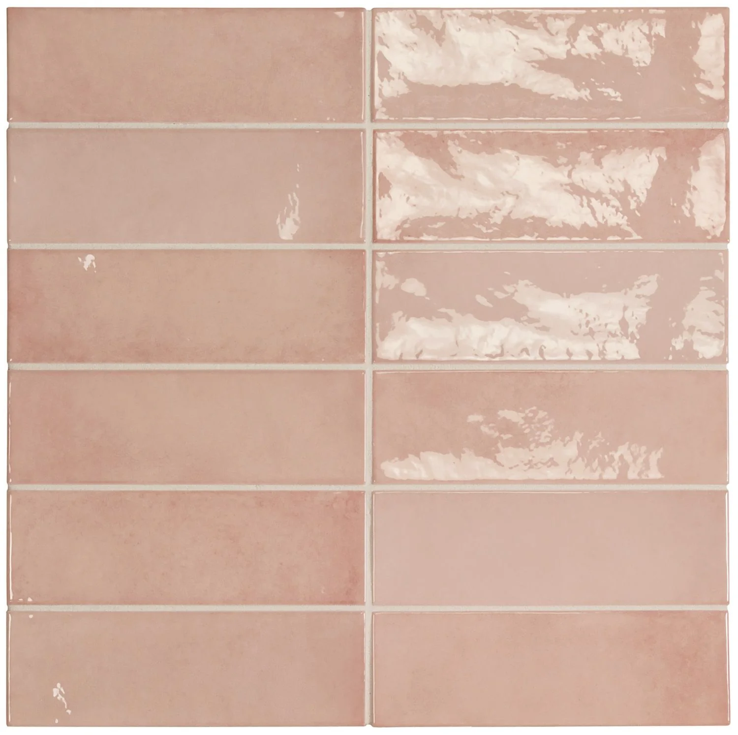 Village Rose Gold 2.5x8 Glossy Ceramic Tile