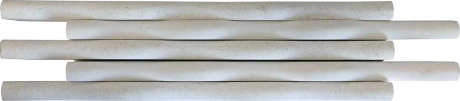 Waterjet Lilium Freska 1x2 Honed Limestone Mosaic Tile