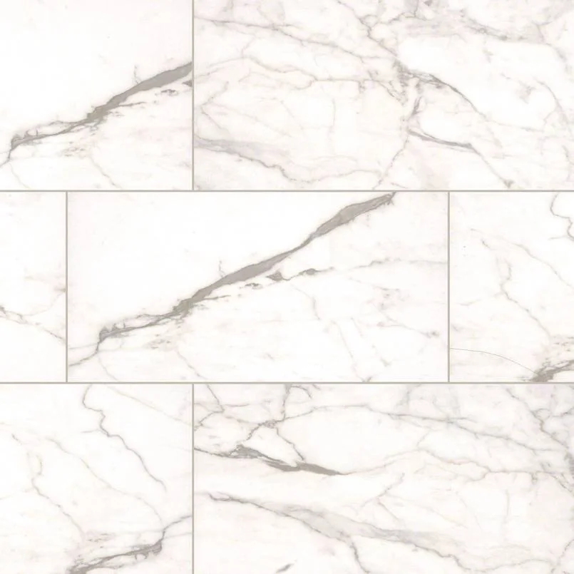 White Vena 12x24 Matte Ceramic Tile